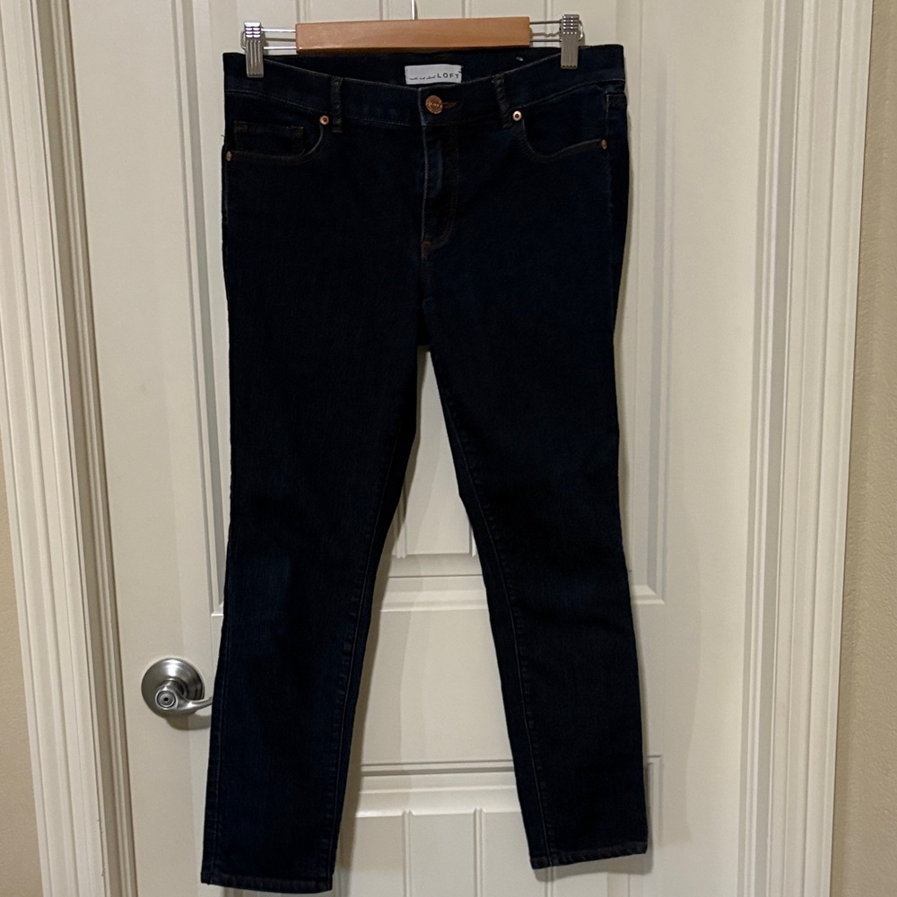 LOFT Dark Blue‎ Skinny Jeans